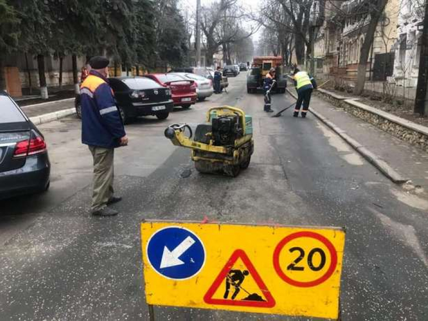 Участок улицы Александр чел Бун в центре столицы закрыли на ремонт 