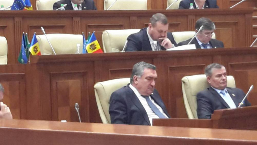 Депутат Хотиняну задремал на заседании парламента 