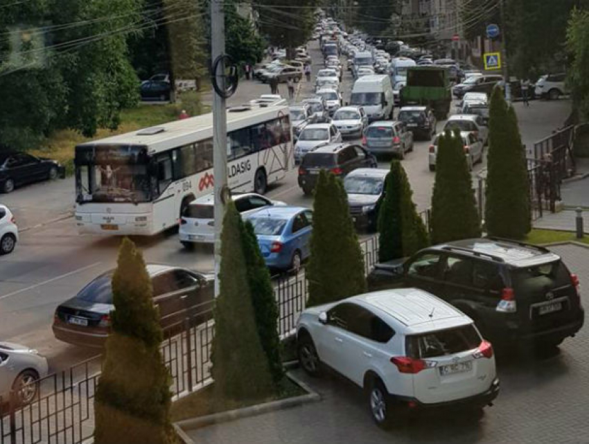 Протестующие сторонники Нэстасе нарушили закон, устроив транспортный коллапс в центре Кишинева