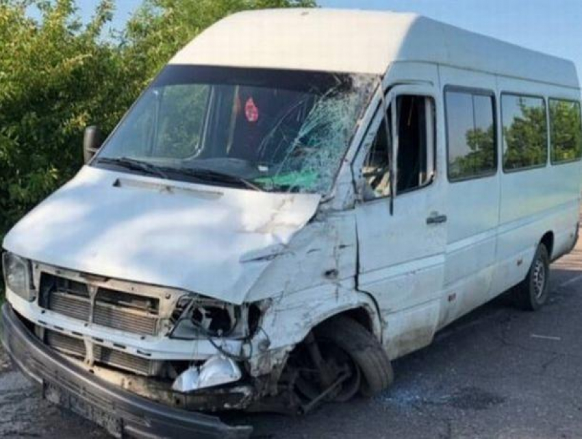В Шолданештах столкнулись два микроавтобуса, свозивших «сторонников ДПМ» в Кишинёв