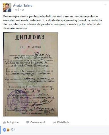 диплом Анатола Шалару диплом Анатола Шалару